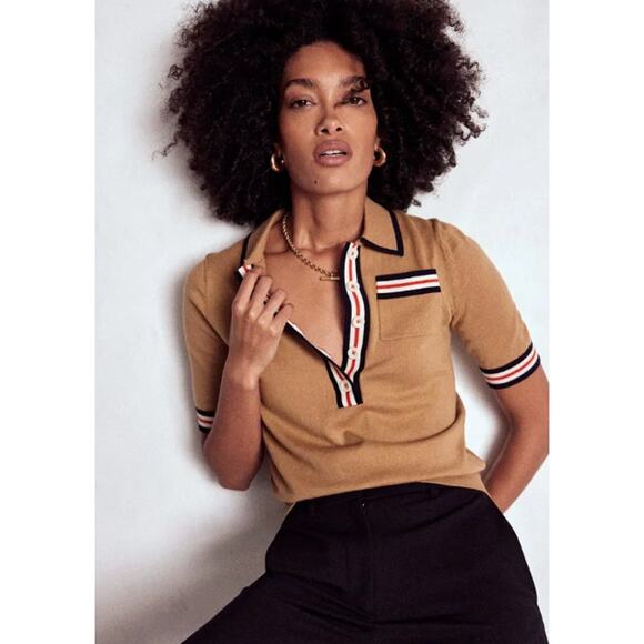 Boden Cotton Henley T-Shirt size M medium - Picture 2 of 7